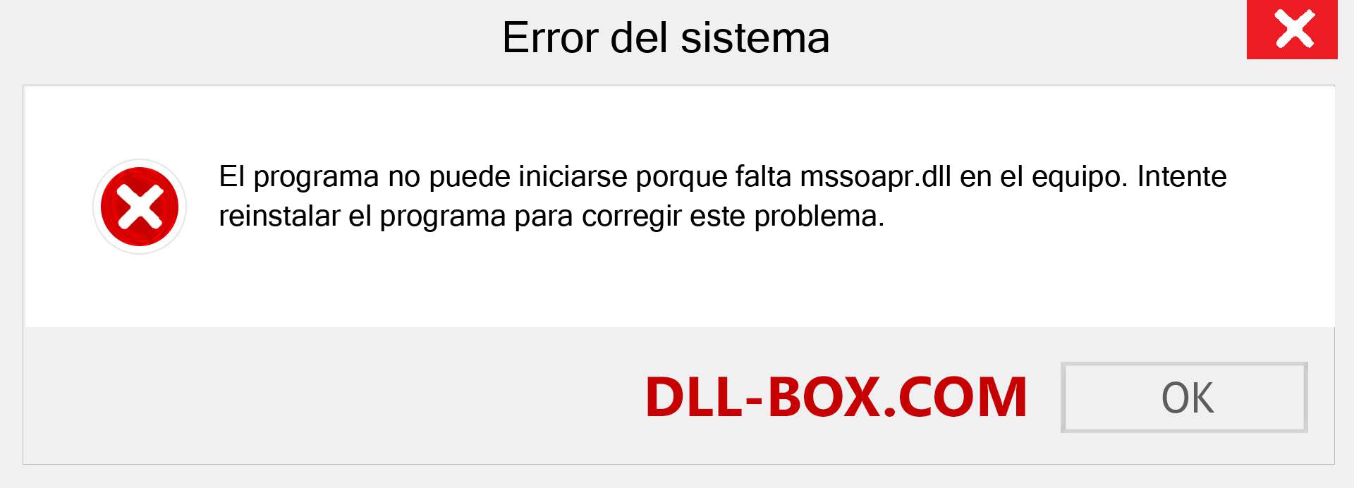 ¿Falta el archivo mssoapr.dll ?. Descargar para Windows 7, 8, 10 - Corregir mssoapr dll Missing Error en Windows, fotos, imágenes